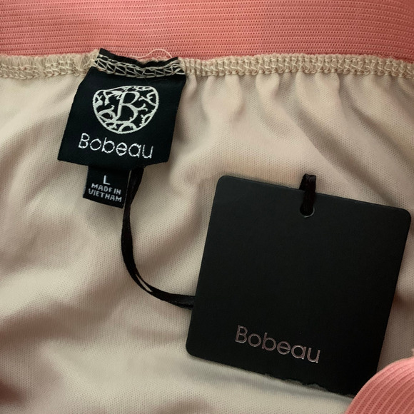 Bobeau Skirt NWT Women's Size Large Vintage Rose High Low Floral Lace Lined - Picture 3 of 7